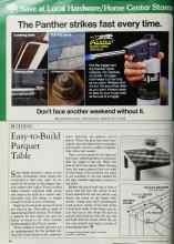 Better Homes & Gardens April 1984 Magazine Article: Easy-to-Build Parquet Table