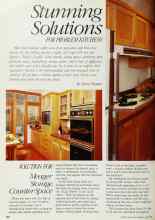 Better Homes & Gardens April 1984 Magazine Article: Stunning Solutions FOR PROBLEM KITCHENS