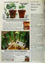 Better Homes & Gardens April 1984 Magazine Article: Ideas that Stretch Space