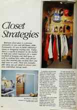 Better Homes & Gardens April 1984 Magazine Article: Closet Strategies