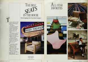 Better Homes & Gardens April 1984 Magazine Article: THE BEST SEATS IN THE HOUSE