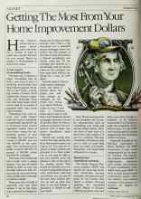 Better Homes & Gardens May 1984 Magazine Article: Getting The Most From Your Home Improvement Dollars
