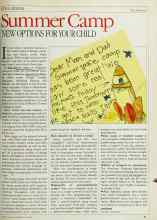 Better Homes & Gardens May 1984 Magazine Article: Summer Camp NEW OPTIONS FOR YOUR CHILD