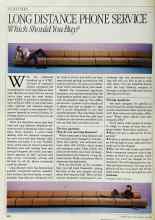 Better Homes & Gardens May 1984 Magazine Article: LONG DISTANCE PHONE SERVICE