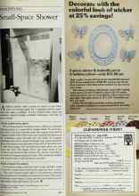 Better Homes & Gardens May 1984 Magazine Article: Small-Space Shower