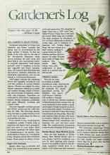Better Homes & Gardens May 1984 Magazine Article: Gardener's Log