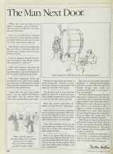 Better Homes & Gardens May 1984 Magazine Article: The Man Next Door