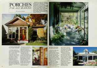 Better Homes & Gardens May 1984 Magazine Article: PORCHES FOR ALL SEASONS