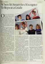 Better Homes & Gardens June 1984 Magazine Article: When It's Smart for a Youngster To Repeat a Grade