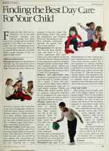 Better Homes & Gardens June 1984 Magazine Article: Finding the Best Day Care For Your Child