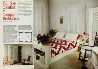 Better Homes & Gardens June 1984 Magazine Article: Full-Size Comfort for Compact Bedrooms