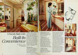 Better Homes & Gardens June 1984 Magazine Article: A Family Bath with Built-in Convenience