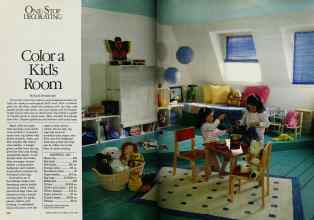 Better Homes & Gardens June 1984 Magazine Article: Color a Kid's Room