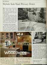 Better Homes & Gardens July 1984 Magazine Article: Stylish Side-Yard Privacy Fence