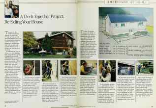 Better Homes & Gardens July 1984 Magazine Article: A Do-It-Together Project Re-Siding Your House