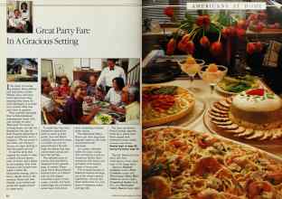 Better Homes & Gardens July 1984 Magazine Article: Great Party Fare In A Gracious Setting