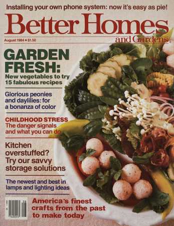 Better Homes & Gardens August 1984 Magazine Cover