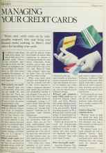 Better Homes & Gardens August 1984 Magazine Article: MANAGING YOUR CREDIT CARDS