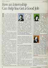Better Homes & Gardens August 1984 Magazine Article: How an Internship Can Help You Get a Good Job