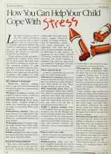 Better Homes & Gardens August 1984 Magazine Article: How You Can Help Your Child Cope With Stress