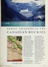 Better Homes & Gardens August 1984 Magazine Article: FAMILY VACATIONS IN THE CANADIAN ROCKIES