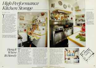 Better Homes & Gardens August 1984 Magazine Article: High-Performance Kitchen Storage