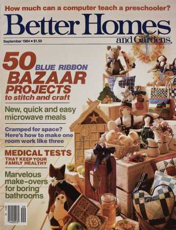 Better Homes & Gardens September 1984 Magazine Cover