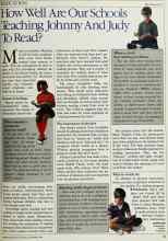 Better Homes & Gardens September 1984 Magazine Article: How Well Are Our Schools Teaching Johnny And Judy To Read?
