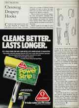 Better Homes & Gardens September 1984 Magazine Article: Choosing Drapery Hooks