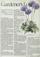 Better Homes & Gardens September 1984 Magazine Article: Gardener's Log