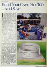 Better Homes & Gardens September 1984 Magazine Article: Build Your Own Hot Tub...And Save