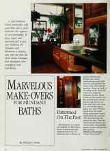 Better Homes & Gardens September 1984 Magazine Article: MARVELOUS MAKE-OVERS FOR MUNDANE BATHS