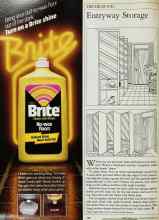 Better Homes & Gardens September 1984 Magazine Article: Entryway Storage
