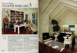 Better Homes & Gardens September 1984 Magazine Article: How to Make ONE ROOM WORK LIKE 3