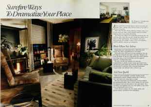 Better Homes & Gardens September 1984 Magazine Article: Surefire Ways To Dramatize Your Place