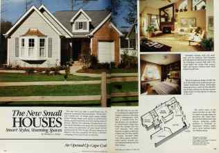 Better Homes & Gardens October 1984 Magazine Article: The New Small HOUSES Smart Styles, Stunning Spaces