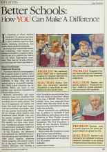 Better Homes & Gardens November 1984 Magazine Article: Better Schools: How YOU Can Make A Difference