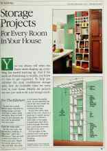 Better Homes & Gardens November 1984 Magazine Article: Storage Projects For Every Room In Your House