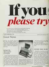Better Homes & Gardens November 1984 Magazine Article: REMOTE SECURITY SYSTEM