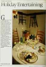 Better Homes & Gardens November 1984 Magazine Article: Holiday Entertaining