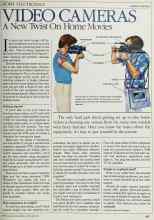 Better Homes & Gardens November 1984 Magazine Article: VIDEO CAMERAS