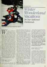 Better Homes & Gardens November 1984 Magazine Article: Winter Wonderland Vacations In Our National Parklands