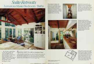 Better Homes & Gardens November 1984 Magazine Article: Suite Retreats; Subhead: Luxurious Master Bedroom/Baths
