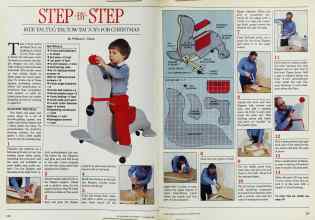 Better Homes & Gardens November 1984 Magazine Article: STEP-BY-STEP RIDE 'EM, TUG 'EM, TOW 'EM TOYS FOR CHRISTMAS
