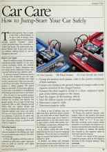 Better Homes & Gardens December 1984 Magazine Article: How to Jump-Start Your Car Safely