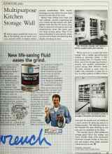 Better Homes & Gardens December 1984 Magazine Article: Multipurpose Kitchen Storage Wall