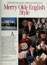Better Homes & Gardens December 1984 Magazine Article: CAPTURE THE LOVING SPIRIT OF CHRISTMAS! Merry Olde English Style