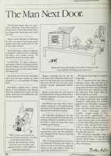 Better Homes & Gardens December 1984 Magazine Article: The Man Next Door