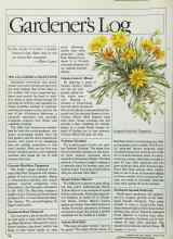 Better Homes & Gardens January 1985 Magazine Article: Gardener's Log