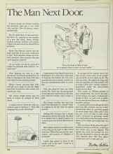 Better Homes & Gardens January 1985 Magazine Article: The Man Next Door